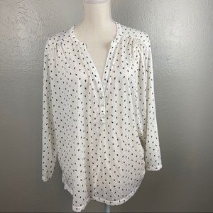 H&M Leaf Design Long Sleeve Shirt